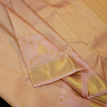 Load image into Gallery viewer, Peach Pink Kanchipuram Silk Saree · Pure Silk Saree · Bridal Silk Saree · Handloom Silk Saree · Traditional South Indian Saree · Wedding Silk Saree · Luxury Silk Saree . Designer Kanchipuram