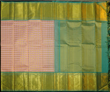 Load image into Gallery viewer, Pastel Pink Kanchipuram Silk Saree · Pure Silk Saree · Bridal Silk Saree · Handloom Silk Saree · Traditional South Indian Saree · Wedding Silk Saree · Luxury Silk Saree . Designer Kanchipuram