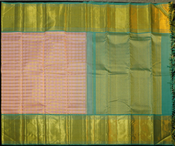Pastel Pink Kanchipuram Silk Saree · Pure Silk Saree · Bridal Silk Saree · Handloom Silk Saree · Traditional South Indian Saree · Wedding Silk Saree · Luxury Silk Saree . Designer Kanchipuram