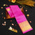 Baby Pink Vaira Oosi Wedding Silk Saree with Small Kamalam Butta, Traditional Designer Border