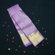 Load image into Gallery viewer, Lavender Bridal Kanchipuram Silk Saree with Gold Zari Brocade Design - Vivaaha Silks & Sarees