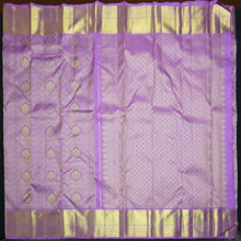 Load image into Gallery viewer, Lavender Bridal Kanchipuram Silk Saree with Gold Zari Brocade Design - Vivaaha Silks & Sarees