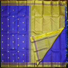 Load image into Gallery viewer, Royal Blue Kanchipuram Silk Saree with Brocade Zari Lines & Butta Design - Vivaaha Silks & Sarees