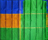 Mubbagam Kanchipuram Silk Saree in Blue,Orche Gold, Green Colour with Plain Body, Boderless Saree