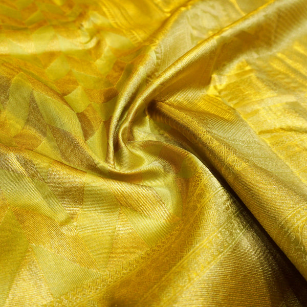 premiumwedding tissue kanchipuram silk saree in eleka green