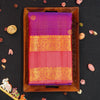 vaira oosi kanchipuram silk saree in Purple colour with Retta Pettu border