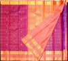vaira oosi kanchipuram silk saree in Purple colour with Retta Pettu border
