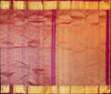 premium traditional bridal kanchipuram silk saree in magenta pink withself border