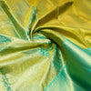 Premeium Tissuekanchipuram silk saree in Pastel Sky Blue Mixed With Gold Colour
