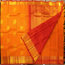 Load image into Gallery viewer, Mustard Yellow Samudrika Saree with Gold Zari Butta - Vivaaha Silks & Sarees