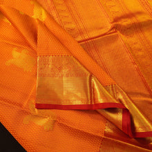 Load image into Gallery viewer, Mustard Yellow Samudrika Saree with Gold Zari Butta - Vivaaha Silks & Sarees