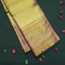 Load image into Gallery viewer, Golden Tissue Kanchipuram Silk Saree with Diamond Brocade - Vivaaha Silks & Sarees