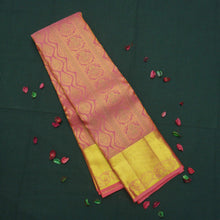 Load image into Gallery viewer, Traditional Peach Pink Kanchipuram Silk Saree with Zari Brocade Meena Work - Vivaaha Silks & Sarees