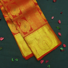 Load image into Gallery viewer, Traditional Chili Red Kanchipuram Silk Saree with Zari Brocade Design - Vivaaha Silks & Sarees