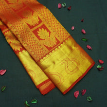 Load image into Gallery viewer, Traditional Chili Red Kanchipuram Silk Saree with Zari Brocade and Meena Work - Vivaaha Silks & Sarees