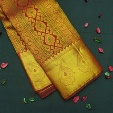 Load image into Gallery viewer, Araku Red Kanchipuram Silk Saree with Zari Brocade & Meena Work - Vivaaha Silks & Sarees