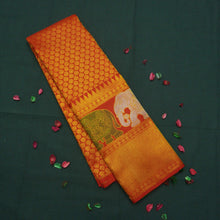 Load image into Gallery viewer, Chili Red Kanchipuram Silk Saree with Bavanji Border and Zari Brocade - Vivaaha Silks & Sarees