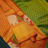 Chili Red Kanchipuram Silk Saree with Bavanji Border and Zari Brocade - Vivaaha Silks & Sarees