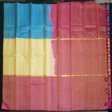 Load image into Gallery viewer, Half White Muppagam Kanchipuram Silk Sari - Vivaaha Silks & Sarees