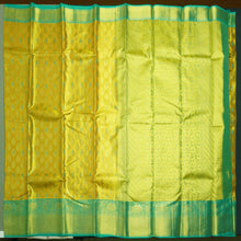 Load image into Gallery viewer, Traditional Lemon Yellow Tissue Kanchipuram Silk Saree with Zari Brocade - Vivaaha Silks & Sarees