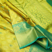 Load image into Gallery viewer, Traditional Lemon Yellow Tissue Kanchipuram Silk Saree with Zari Brocade - Vivaaha Silks & Sarees