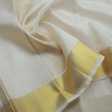 Load image into Gallery viewer, Cream Color Kanchipuram Pure Silk Premium Dhoti - Vivaaha Silks & Sarees