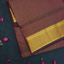 Load image into Gallery viewer, Traditional Brown 9-Yard Kanchipuram Silk Saree - Vivaaha Silks - Vivaaha Silks & Sarees