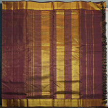 Load image into Gallery viewer, Traditional Brown 9-Yard Kanchipuram Silk Saree - Vivaaha Silks - Vivaaha Silks & Sarees