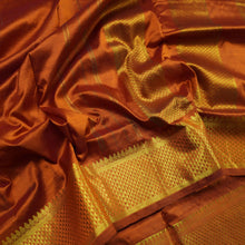 Load image into Gallery viewer, Graceful Fenugreek 9-Yard Kanchipuram Silk Saree with Traditional Elegance - Vivaaha Silks & Sarees