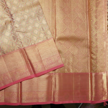 Load image into Gallery viewer, Exclusive Peach Bridal Kanchipuram Silk Saree with Gold Zari Tissue - Vivaaha Silks & Sarees