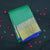 Jungle Green Kanchipuram Silk Saree with Blue Border & Zari Pallu - Vivaaha Silks & Sarees