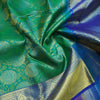 Traditional Teal Green Kanchipuram Silk Saree with Zari Brocade Design - Vivaaha Silks & Sarees
