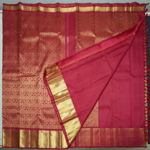 Load image into Gallery viewer, Deep Maroon Bridal Kanchipuram Silk Saree in Pure Gold Zari - Vivaaha Silks & Sarees
