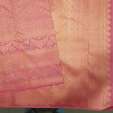 Load image into Gallery viewer, Traditional Peach Pink Bridal Kanchipuram Silk Saree with Pure Gold Zari - Vivaaha Silks & Sarees