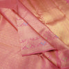 Traditional Peach Pink Bridal Kanchipuram Silk Saree with Pure Gold Zari - Vivaaha Silks & Sarees