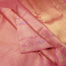 Load image into Gallery viewer, Traditional Peach Pink Bridal Kanchipuram Silk Saree with Pure Gold Zari - Vivaaha Silks & Sarees