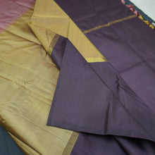 Load image into Gallery viewer, Fenugreek, Blush Pink, and Brown Mubbagam Kanchipuram Handloom Silk Saree - Vivaaha Silks & Sarees