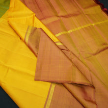 Load image into Gallery viewer, Bright Yellow-Green Pastel Kanchipuram Mubbagam Silk Saree - Vivaaha Silks & Sarees