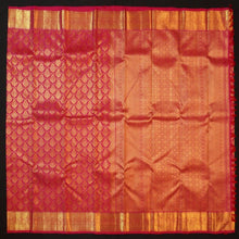 Load image into Gallery viewer, Rani Pink Bridal Kanchipuram Silk Saree with Gold Zari Thilagam Brocade - Vivaaha Silks & Sarees