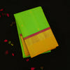 Pista Green with Yellow Border Kanjeevaram silk saree