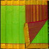 Pista Green with Yellow Border Kanjeevaram silk saree