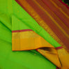 Pista Green with Yellow Border Kanjeevaram silk saree