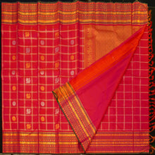 Load image into Gallery viewer, Rani Pink Veldhari Kattam Vintage Kanchipuram Silk Saree