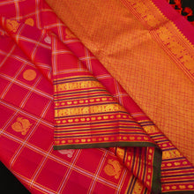Load image into Gallery viewer, Rani Pink Veldhari Kattam Vintage Kanchipuram Silk Saree