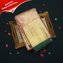 Load image into Gallery viewer, Full Gold Pure Zari Kanchipuram Silk Saree with Meena Brocade Design - Vivaaha Silks & Sarees