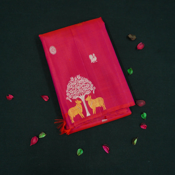 Rani Pink Trendy Kanchipuram Silk Saree