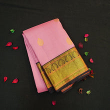 Load image into Gallery viewer, Vintage Baby Pink Korvai Border Kanchipuram Silk Saree