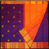 Violet Korvai Border Vintage Kanchipuram Silk Saree