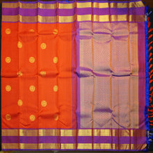 Load image into Gallery viewer, Chilli Red Kanchipuram Silk Saree with Double Border & Butta Motif - Vivaaha Silks & Sarees