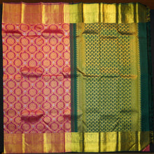 Load image into Gallery viewer, Rani Pink Bridal Kanchipuram Silk Saree with Gold Zari Brocade - Vivaaha Silks & Sarees